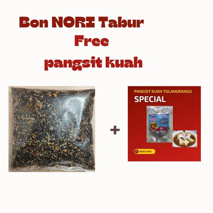 

New BON NORI RUMPUT LAUT 120gram free pangsit kuah Seaweed Sushi Kering Food Tidak Beraflour Refill