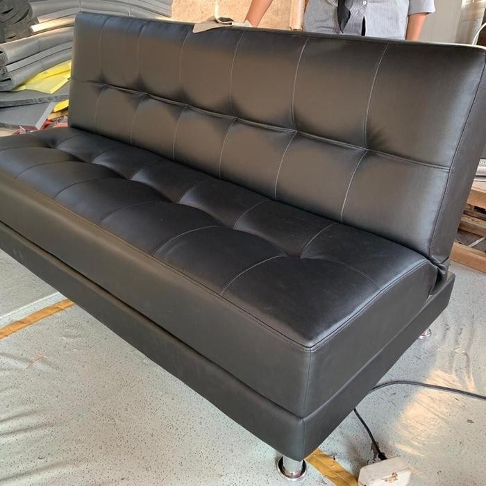Sofa Bed Lipat Retro Beludru Kain Kulit Oscar Hitamongkir