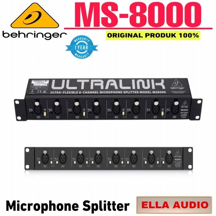 Behringer MS8000 UltraLink Microphone Splitter 8-Channel