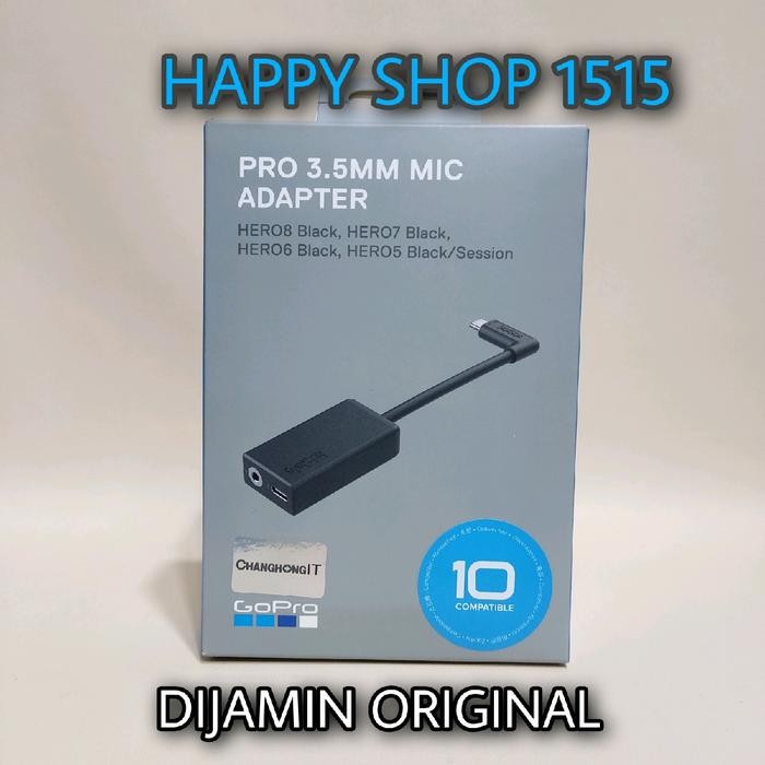 Gopro Pro 3.5Mm Mic Adapter Original For Hero 11 Black, Hero 10 , Hero 9 ( Hero11, Hero10, Hero9 )