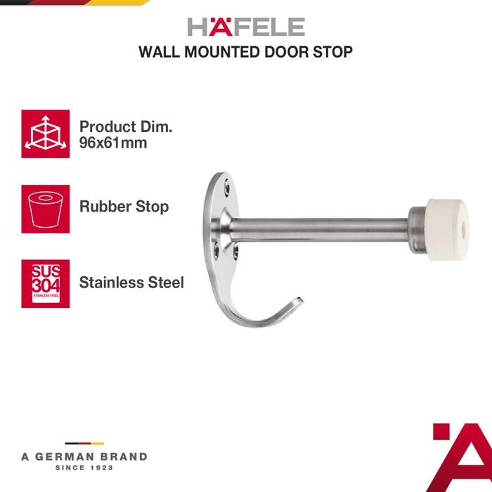 Hafele Penahan Pintu Dinding + Gantungan Baju - Wall Door Stoper