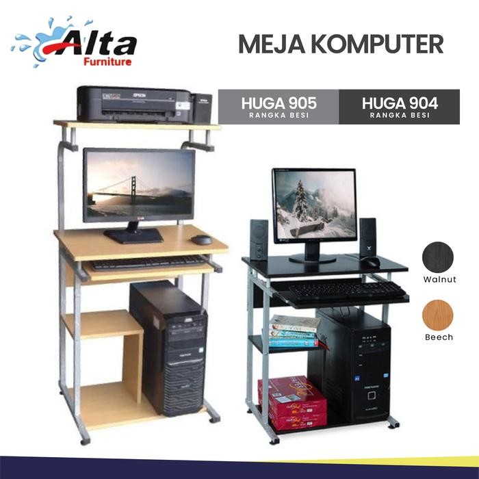 Meja Komputer/Meja Laptop/Rak Komputer/Minimalis/Rak/Rangka Besi Pasti Ori
