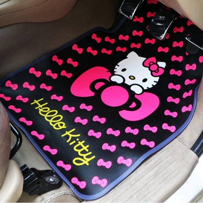 Karpet Karakter // Aksesoris Alas Kaki Mobil Karet Latex Impor Kitty Doraemon Batman