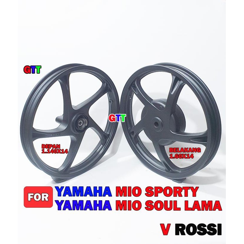 VELG RACING ROSSI MIO SPORTY DAN MIO SOUL LAMA RING 14