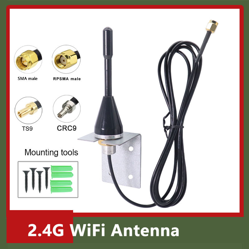 Crc9 Ts89 Sma Pure Copper 2.4G High Gain 10Dbi Antenna Omni Wifi Outdoor Zigbee Bluetooth Router