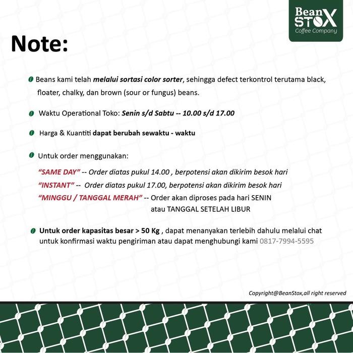 

Biji Kopi Green Bean Arabika Flores Bajawa 1 Kg #Gratisongkir #Sale #Discount