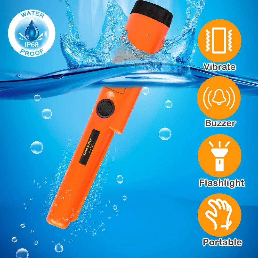 TC-100 Pinpointing Pointer Metal Detector GP-pointer Gold Target Metal Detector Static Alarm IP68