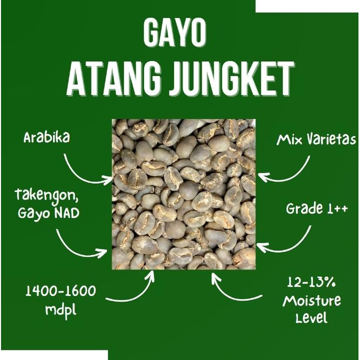 

Green Bean Arabica Gayo Aj Semi Washed Process #Gratisongkir #Sale #Discount