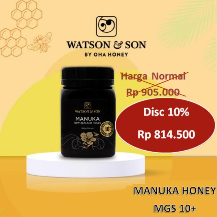 

Madu Manuka Watson And Son Mgs 10+ Pure (Nz Product)