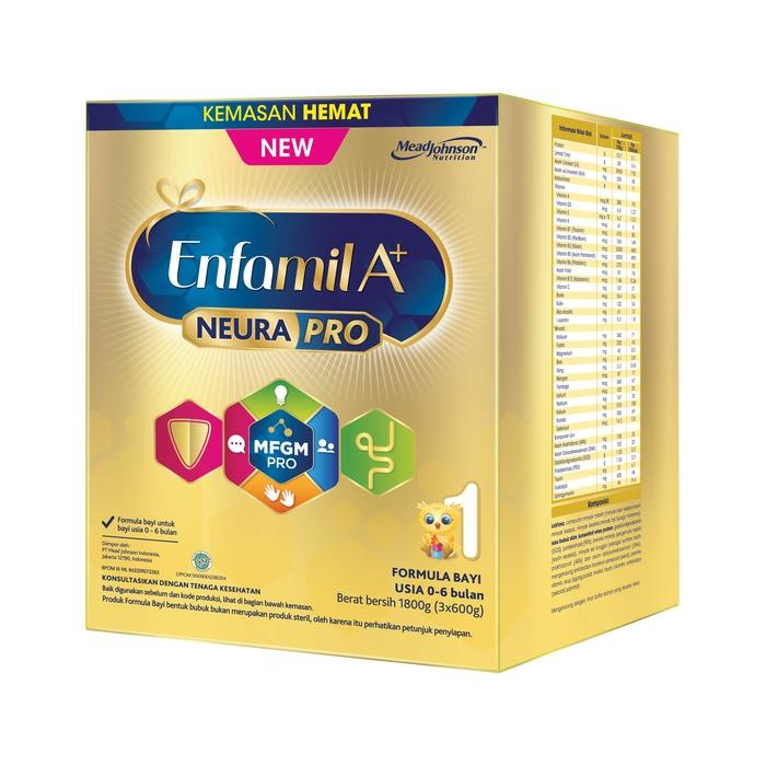 Enfamil A+1 Susu Formula 1800 Gram (Bayi 0-6 Bulan)