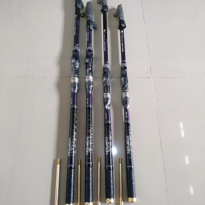 Joran Telescop Anten Scorpion DMZ Reel Seat Fuji Carbon Jepang 240 270 300 360 Model Kolongan Surf