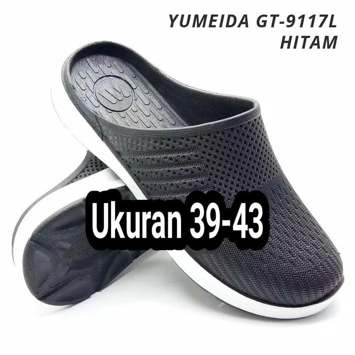 Terbaru Sandal Pria Yumeida Sepatu Sandal Pria Sandal Slop Selop - Full Karet