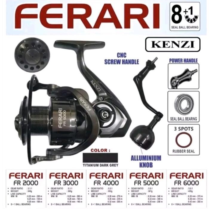 REEL PANCING KENZI FERARI POWER HANDLE ORIGINAL