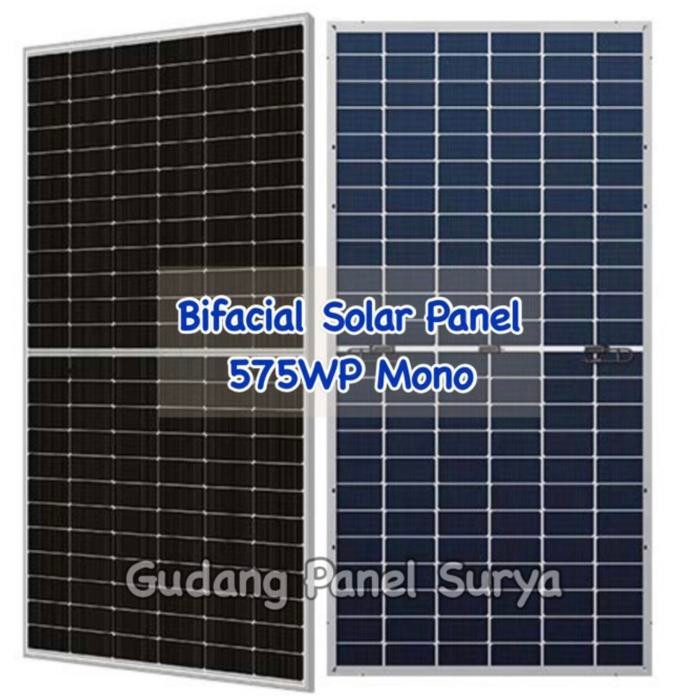 Panel Surya Bifacial Solar Panel Solarcell 575WP Mono 575wp mono
