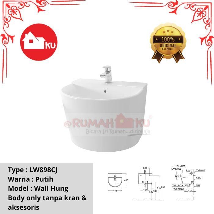 Wastafel Gantung TOTO LW898CJ Body Only
