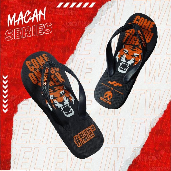 Terbaru Sandal Swallow X Persija Juara Apparel - Tipe Macan - Ltd Ed. 13000