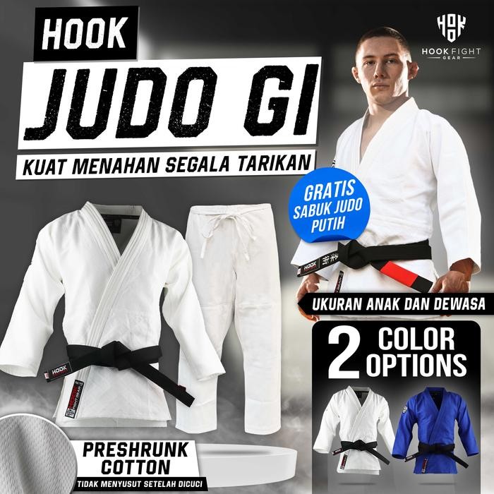 GI JUDO HOOK FIGHT GEAR, JUDO GI HOOK, BAJU JUDO HOOK