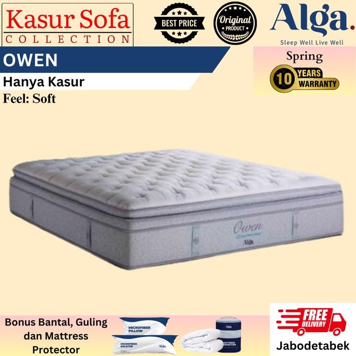 Alga Owen (Hanya Kasur)/Matrass/Mattress/Springbed Latex (Soft)