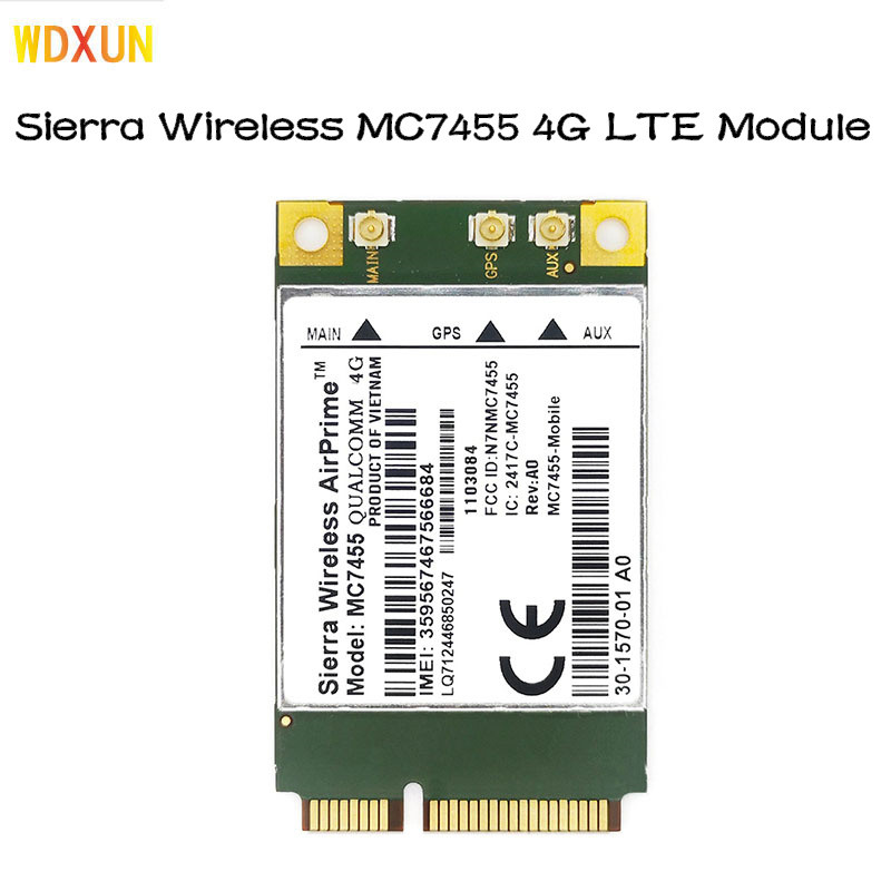 MC7455 LTE 4G Card Mini PCI-E FDD-LTE TDD-LTE 4G Module Cat6 Network Card for Laptop