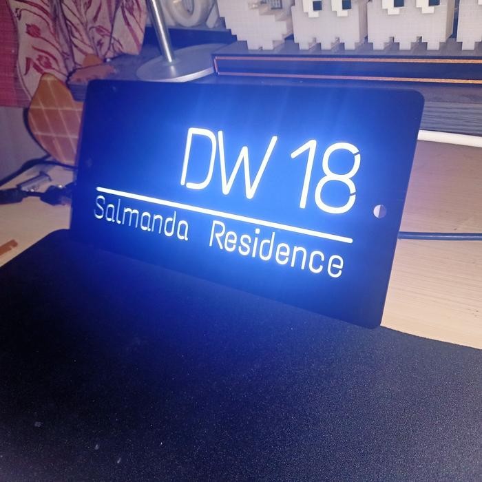 Nomor Rumah Led / Papan Rumah / Nomor Rumah Akrilik Pasti Diskon