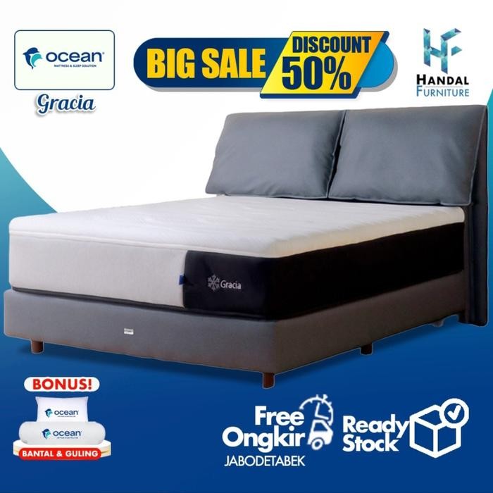 Ocean  Kasur Spring Bed Orthopedic Gracia ( Full Set )