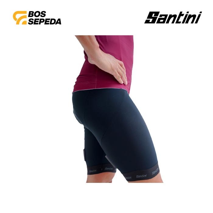 Santini Men Cycling Shorts Natgara 2 Black Short Celana Pendek Sepeda