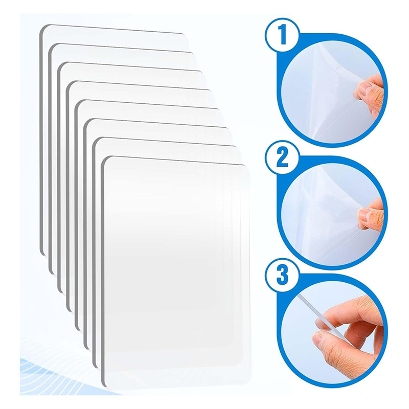

Durable-8 Pcs Clear Acrylic Cutting Pads For Embossing Crafting, Transparent Embossing Plates,8 Pcs