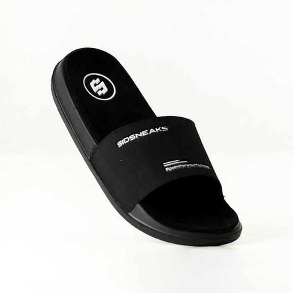 Terbaru Sidsneaks 39-43 Sandal Slide Pria - Sidslide Hayday - Black White Sandal Karet Shoes