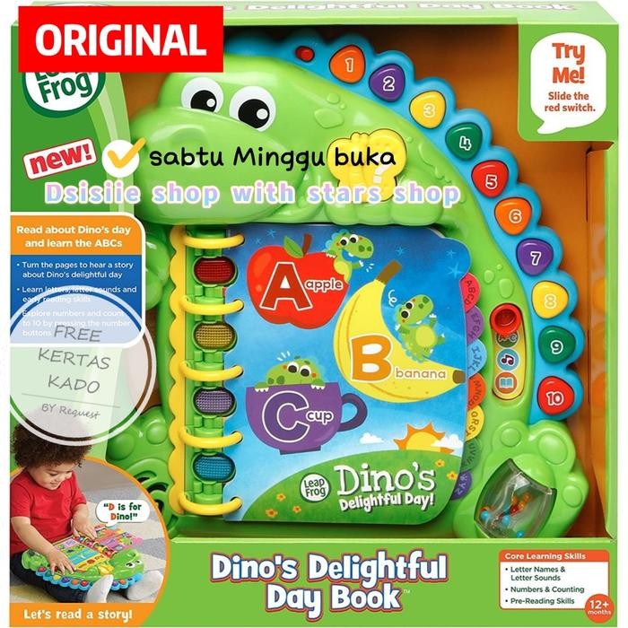 Leapfrog Dino's Delightful Day Alphabeth book original - Edukasi Bayi