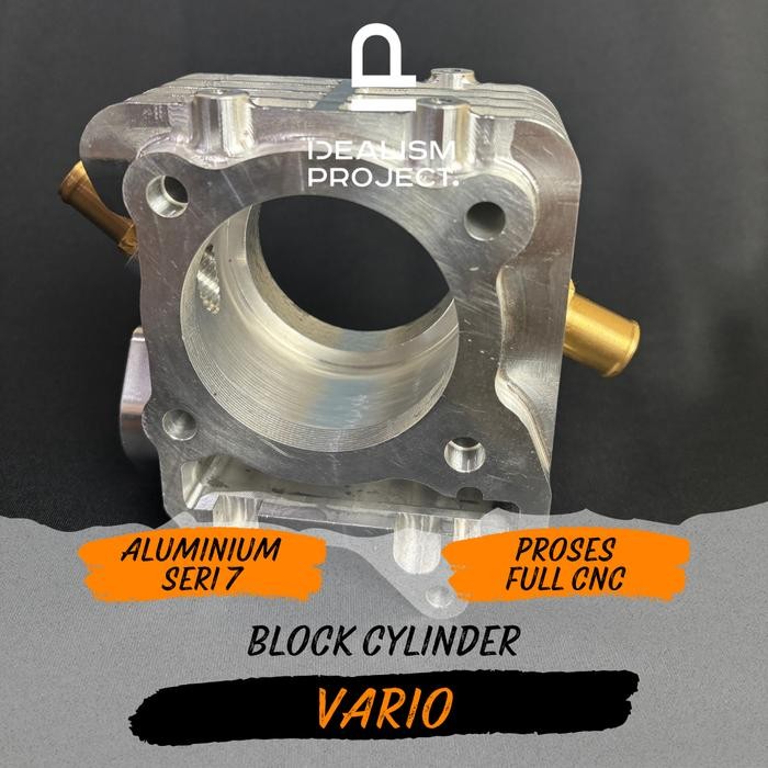 Blok CNC Billet Vario 125 / 150 / 160 Radiator On / Off masih ready