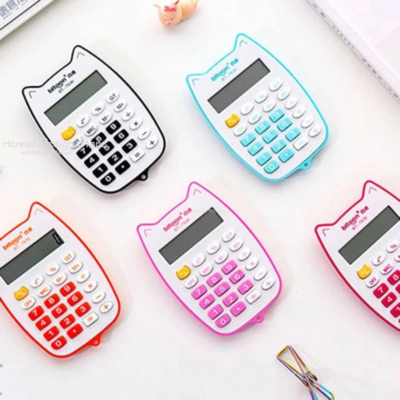 

Cute Kitten-like Calculator with 12 Digit Large LED Display Portable Handheld Calculator for
