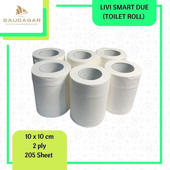 

Tissue Toilet Roll Llivi / Tisue Livi Smart Due Roll / Tisu WC