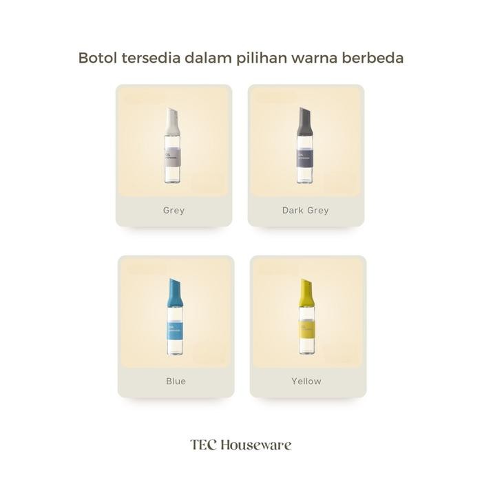 

TECRoji Tempat Penyimpanan minyak Aesthetic Botol kaca serbaguna