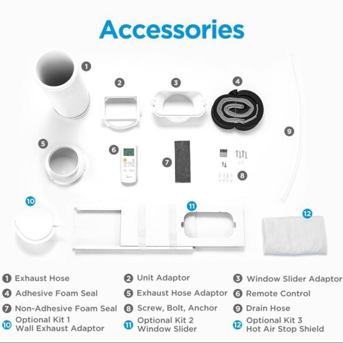 Ac Portable 0.5Pk Midea Mpha 05Crn7 1/2Pk Ac Portable Midea Pha Series