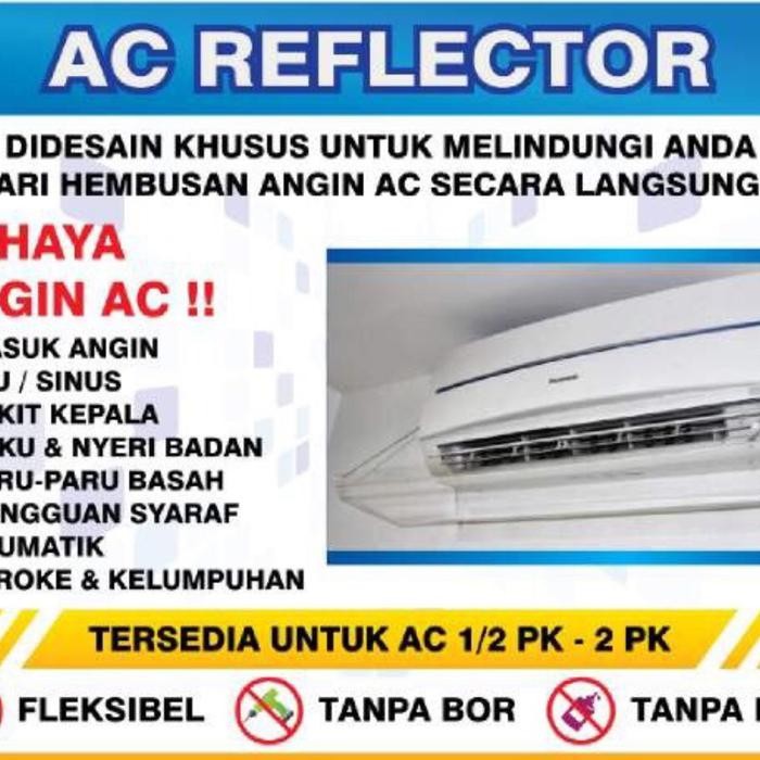 Acrylic Ac/Akrilik Ac/Talang Ac/Penghalang Angin Ac 2Pk -2.5 Pk P120Cm