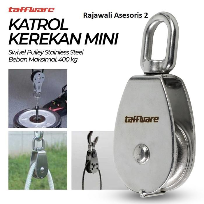 Katrol Kerekan Mini Serbaguna Swivel Pulley Stainless Steel m50