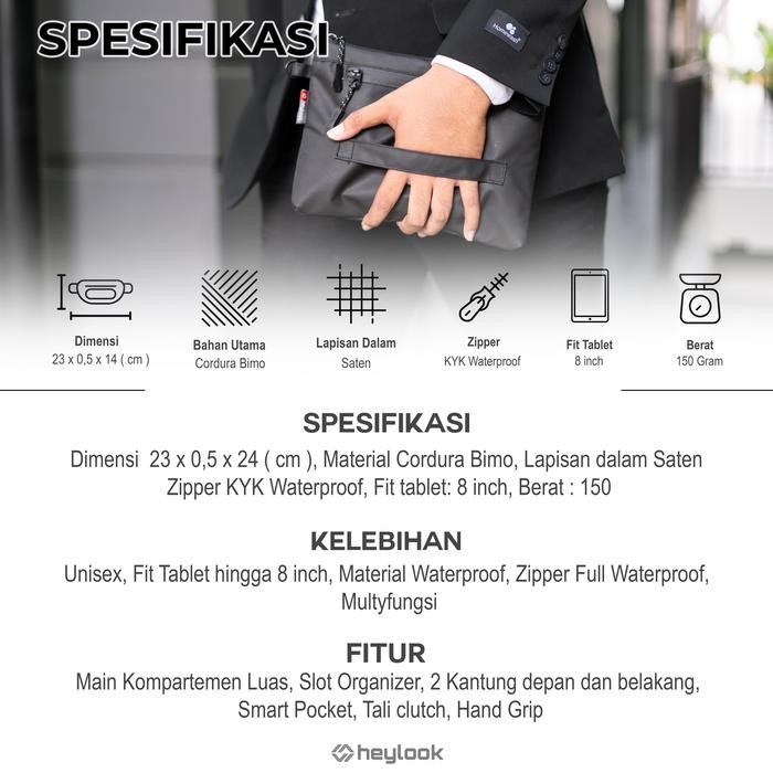 Clutch Bag Royce Pouch Bag Pria Wanita Hand Bag Pria Wanita Waterproof