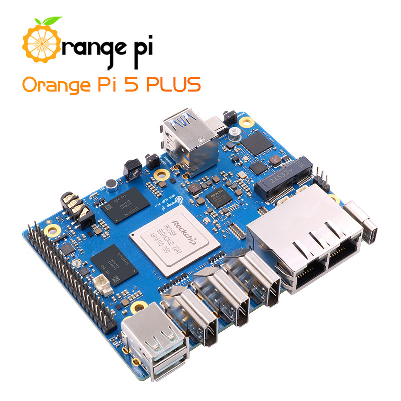 Orange Pi 5 Plus 4GB 8GB 16GB RAM Rockchip RK3588 2.5G Dual Ethernet Optional Acrylic Case Copper