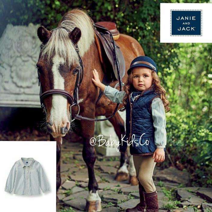 PREMIUM BRANDED Janie and Jack Vertikal Striped Shirt /kemeja/ORIGINAL