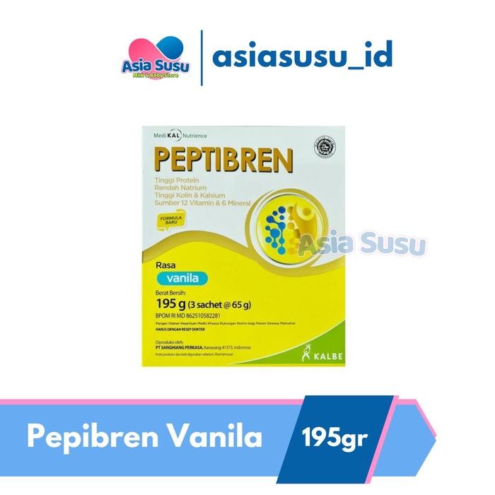 

Peptibren vanila /kacang hijau 195gr (SUSU SARAF STROKE)