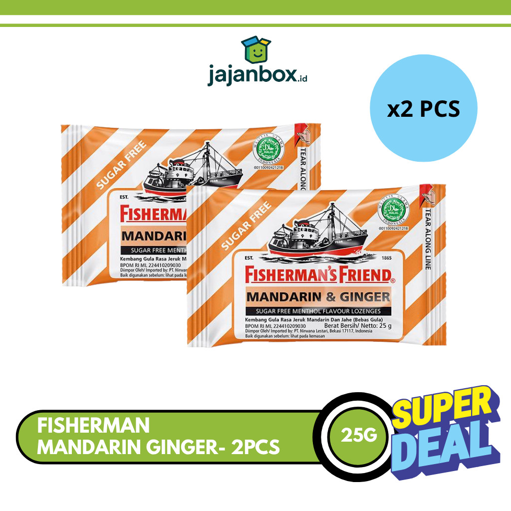 

Fisherman's Friend Mand&Ginger Permen Mint 25 gr - 2 Pcs