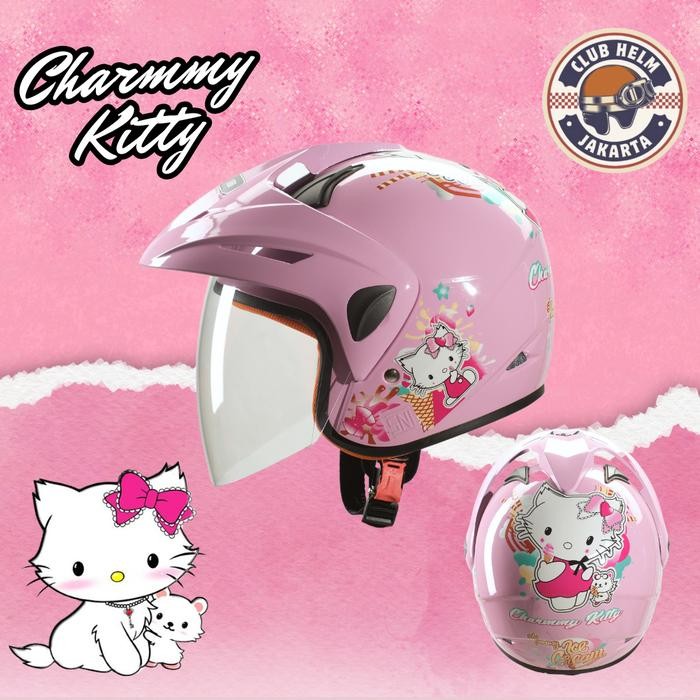 Helm Anak Perempuan Cewe Karakter Charmmy Kitty