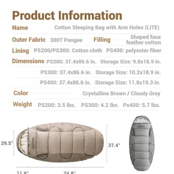 SLEE BAG NATUREHIKE NH20MSD03/CNK2350WS026 SB KANTONG TIDUR SELIMUT CAM