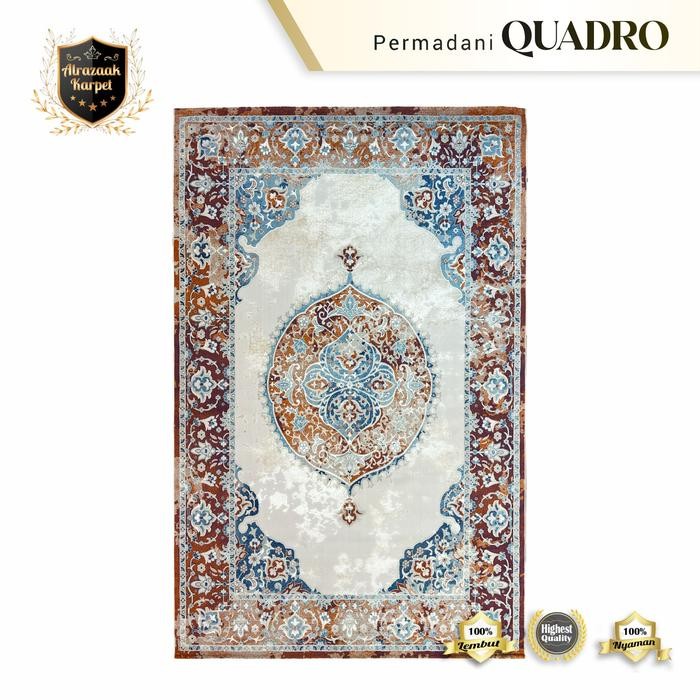 Karpet Permadani Quadro Vintage Abstrak 120X180