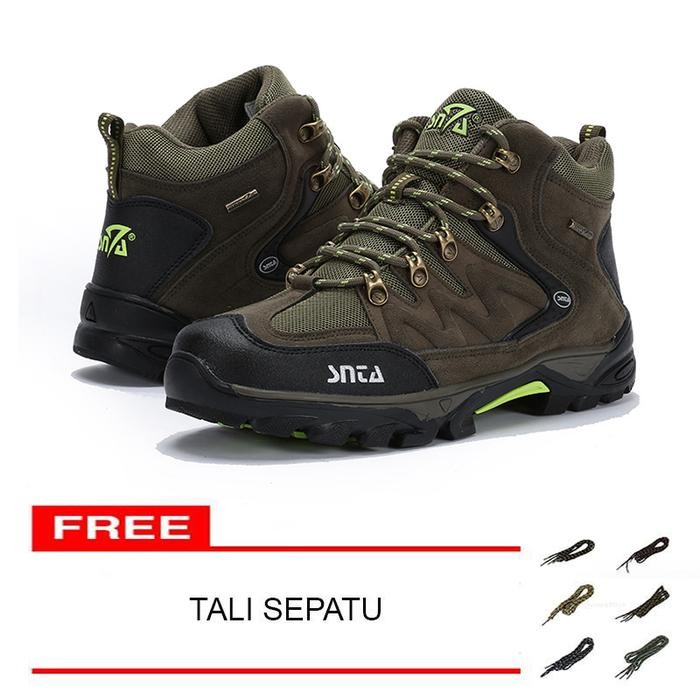 Sepatu Gunung/ Trekking/Hiking/Outdoor Snta 469 Green -Size 46