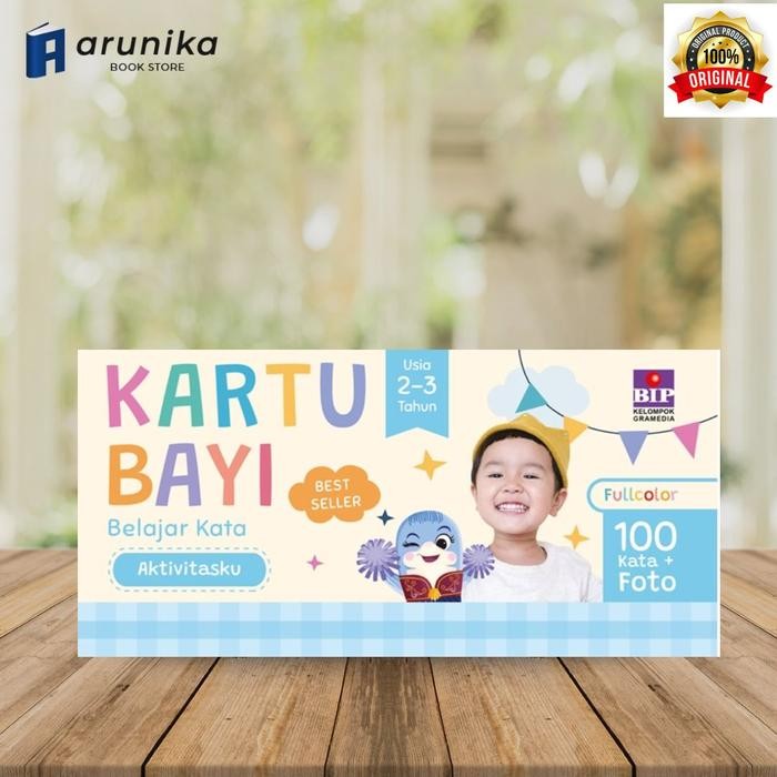 Kartu Bayi Belajar Kata Aktivitasku Usia 2-3 Tahun / Original