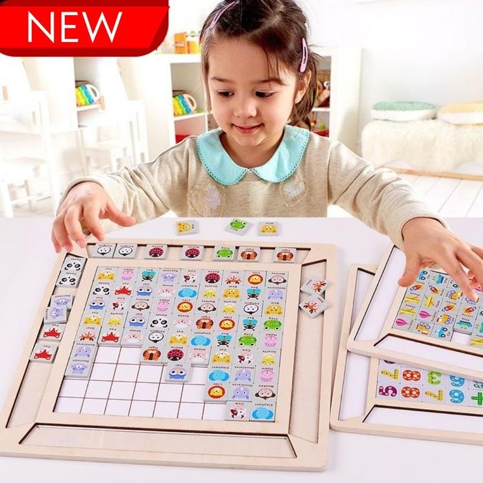 Mainan Edukasi Anak Puzzle Kognitif / Logic Game Board