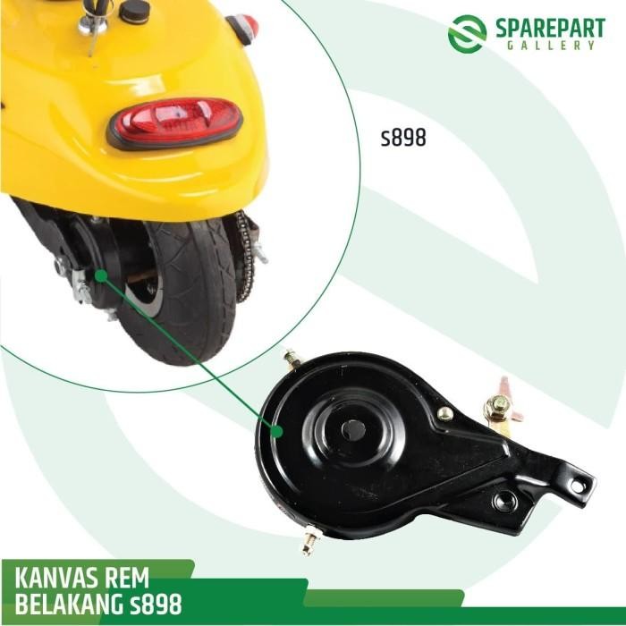 Sparepart skuter listrik Mr.Jackie Kanvas rem belakang