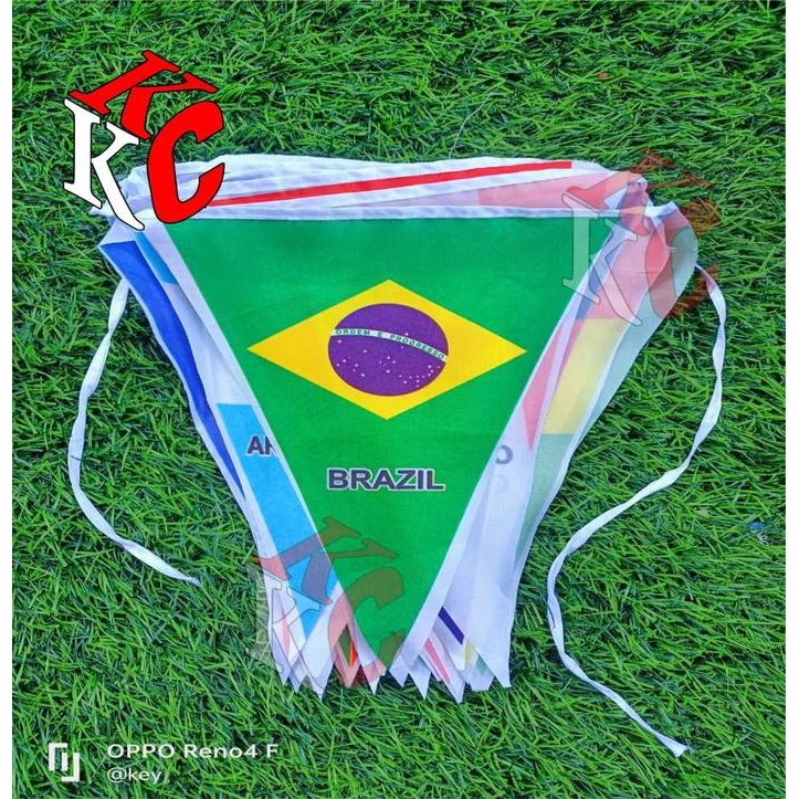 BENDERA RENCENG PIALA DUNIA BENDERA RENCENG NEGARA PIALA DUNIA QATAR