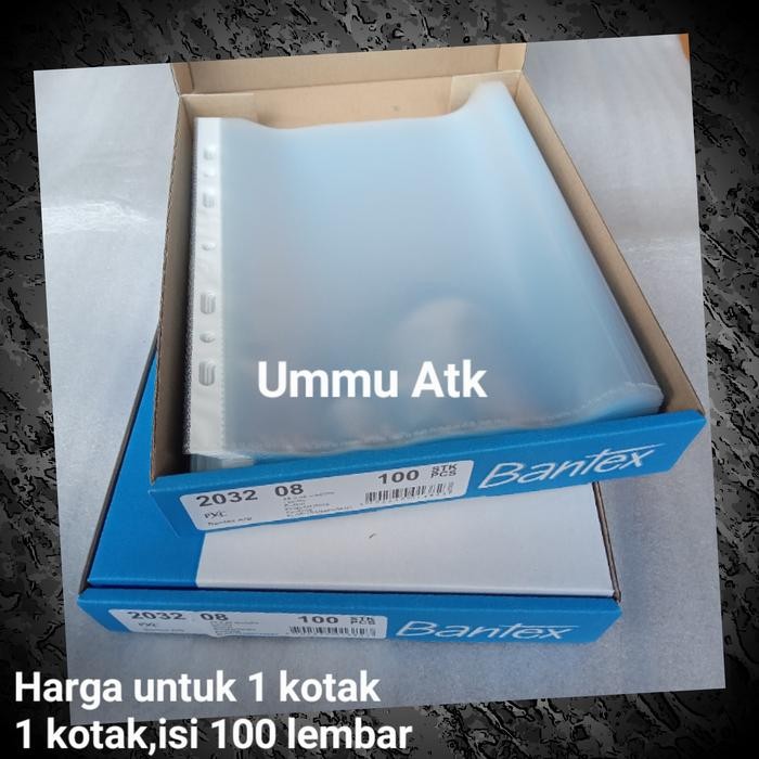 

pp pocket bantex ukuran A5 ketebalan 0.08mm harga untuk 100 lembar